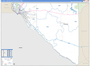 El Paso Metro Area Wall Map Basic Style